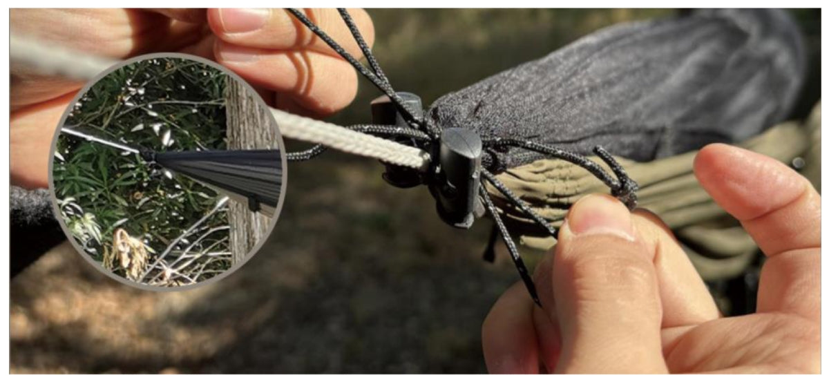 Bridge Hammock Mosquito Net Setup Instructions Step 3 | Onewind outdoors