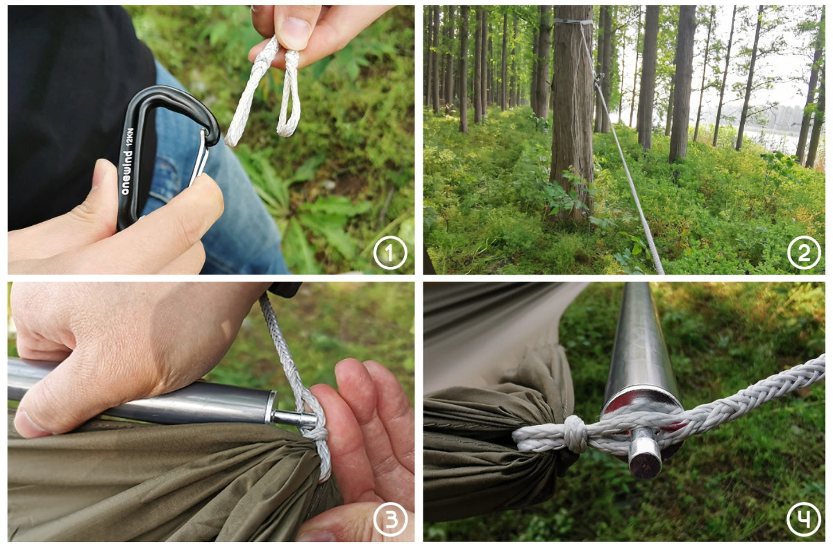 Bridge Hammock Setup Instructions Step 2 | onewind outdoors