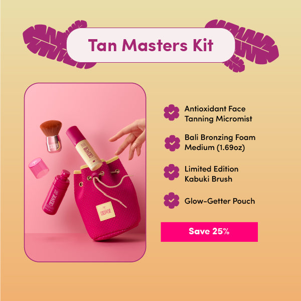 Components of Coco and Eve Tan Masters Kit