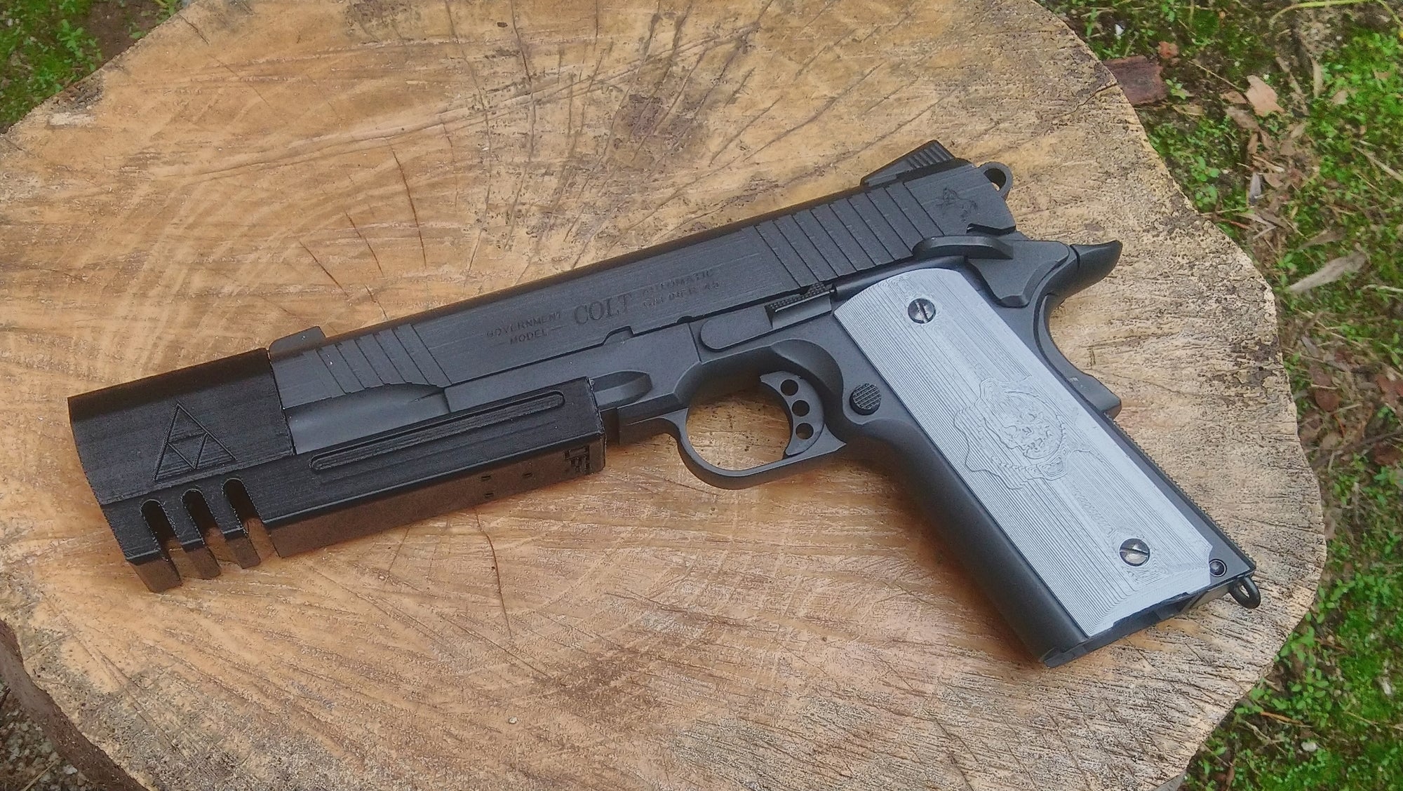 TriForce Match Weight Compensator for 1911 Airsoft GBB Pistol - SoftAir Survival Game - Hitman Assassin Cosplay LARP - Airsoft3D