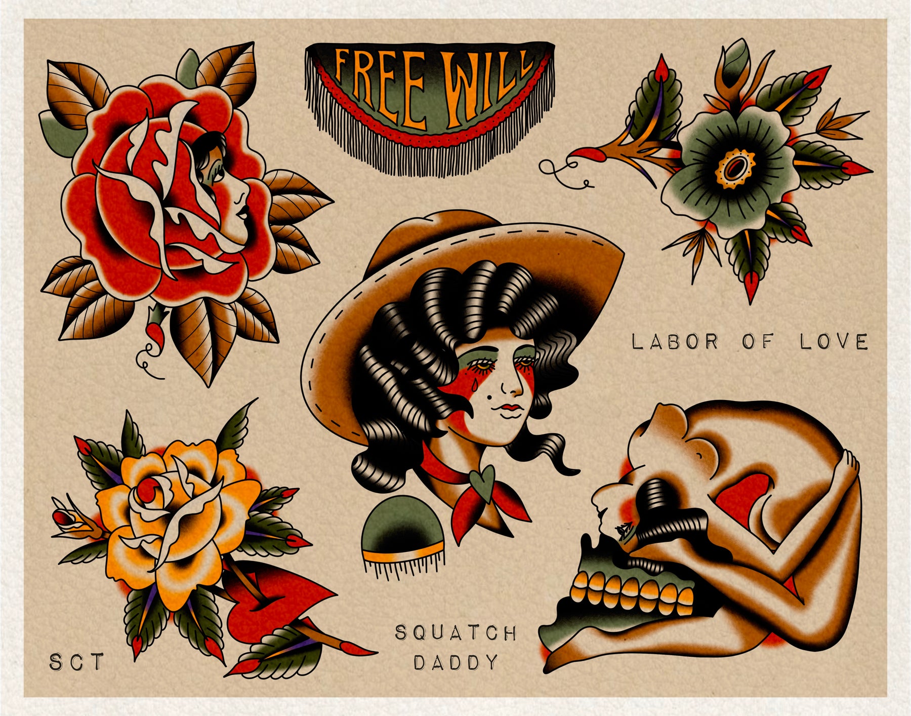 Sailor Jerry Tattoo Flash vol 1 セーラージェリー - 洋書