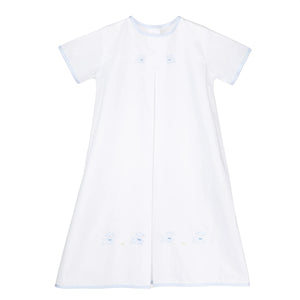 Baby Puppy Cotton Day Gown Blue - Tallokas Road