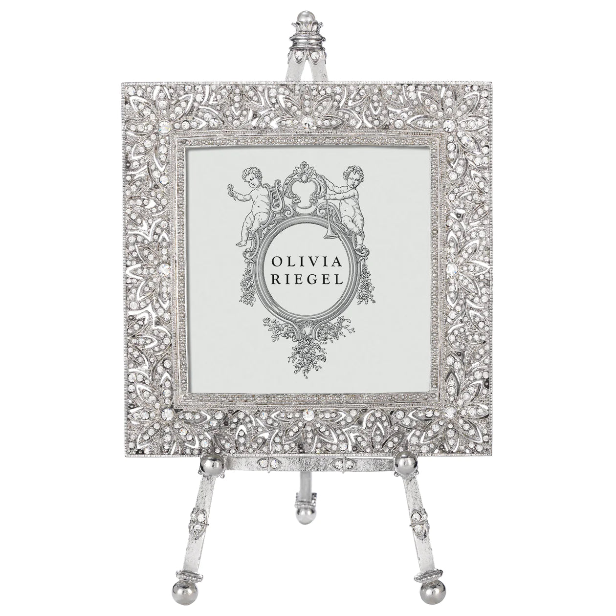Silver Windsor Frame on Easel 4" x 4"