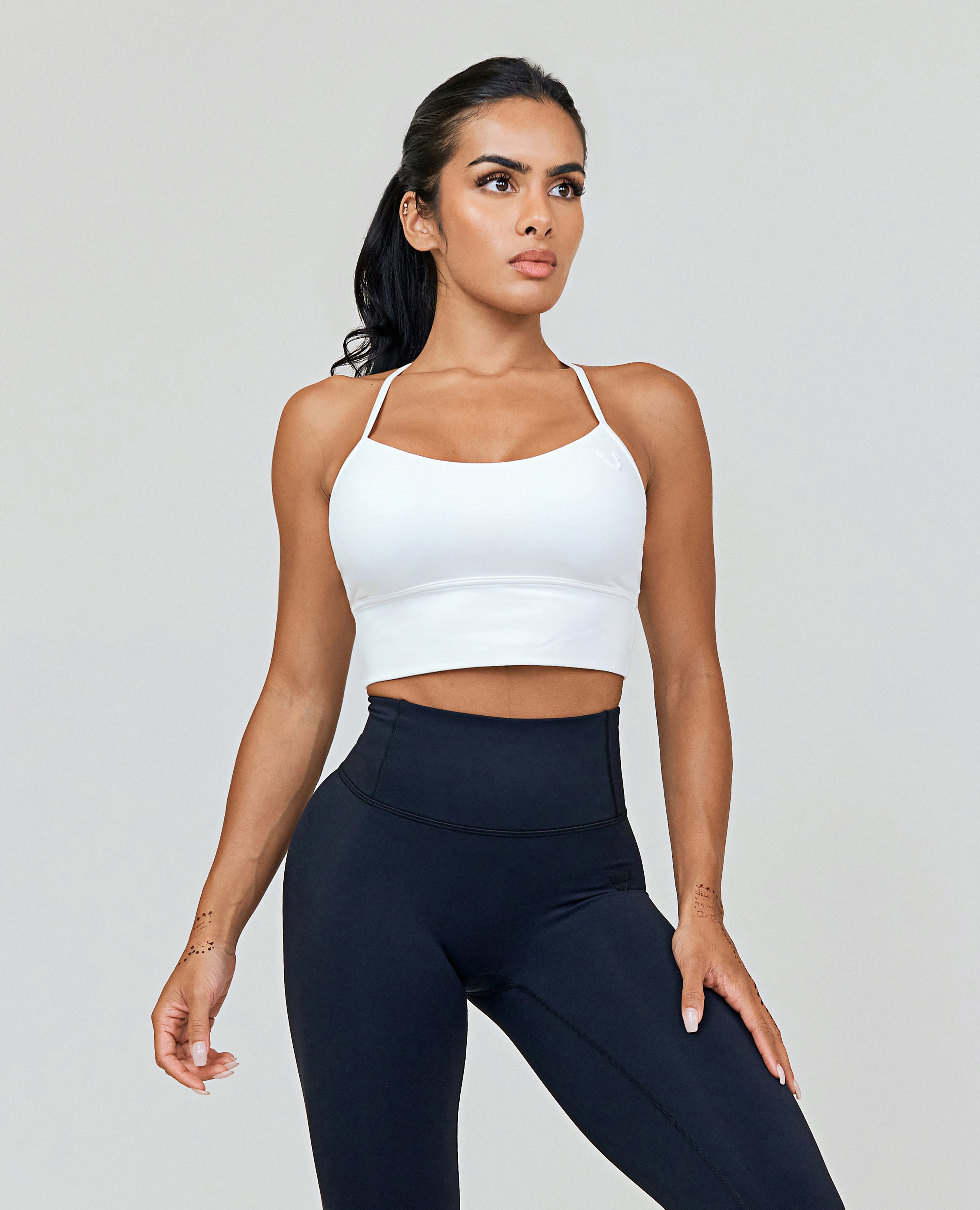 Livingfit Apparel, How many gym selfies are too many? Asking for a friend  💁🏻‍♀️ 🔍 @sonarafiq in the black seamless halter neck sports bra �