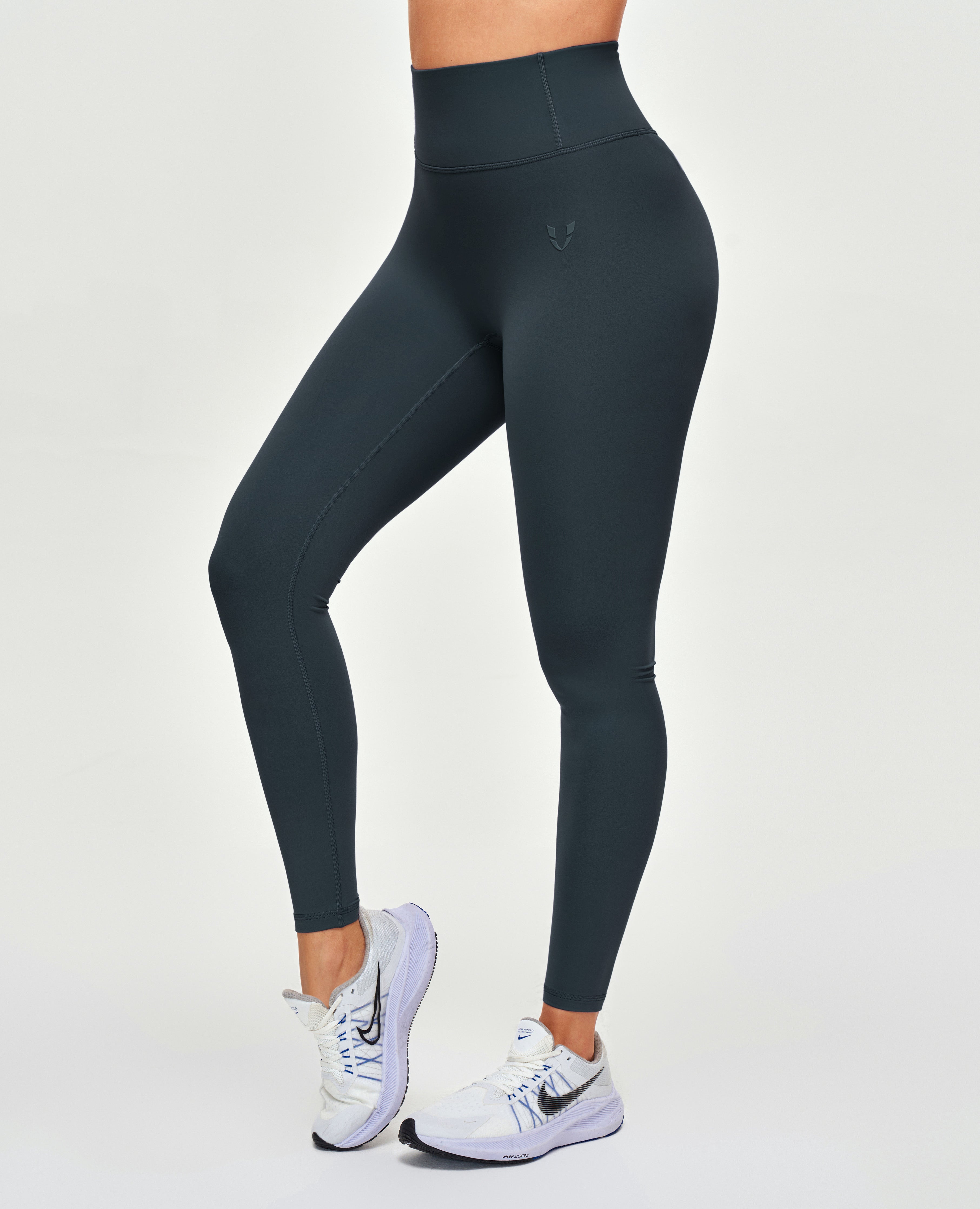 Assria Signature Scrunch Booty Leggings - Heather Grey - Vivd