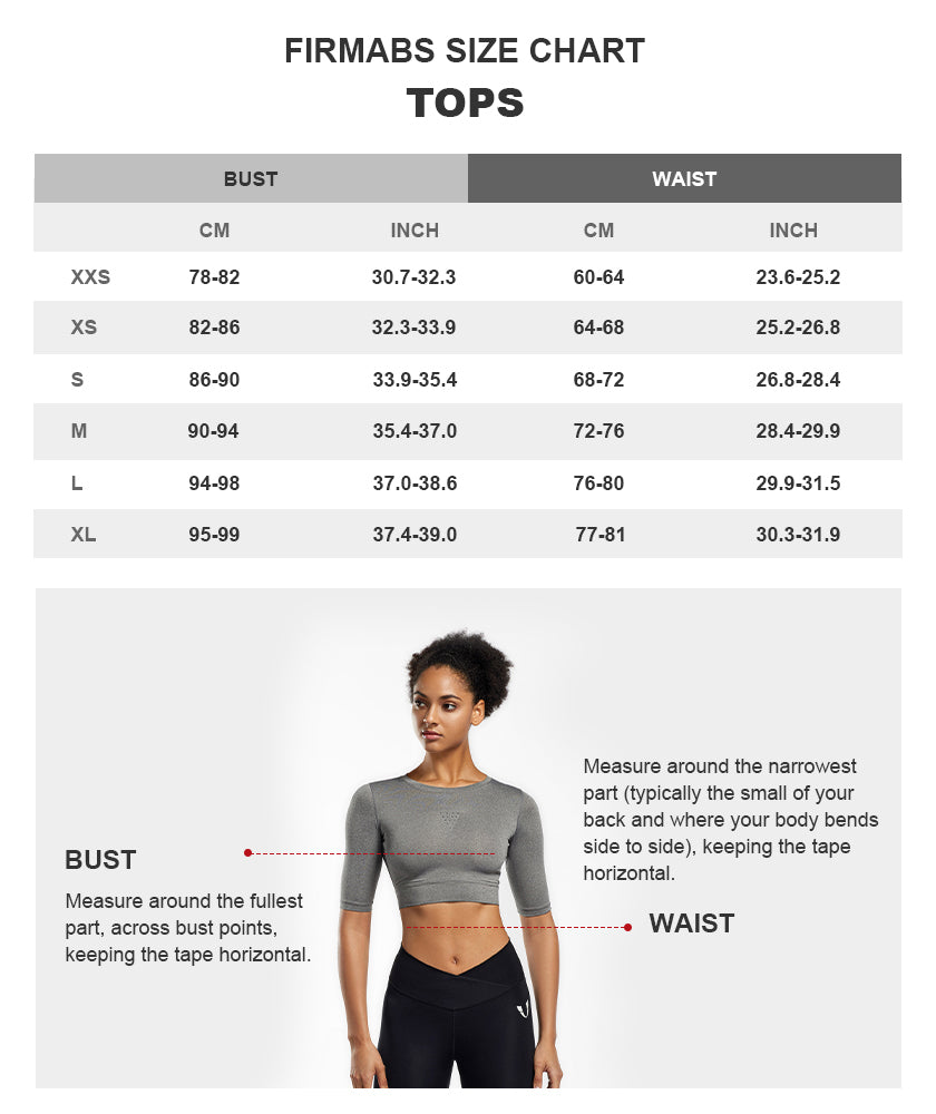 Women's Size Guide | FIRM ABS Sportswear