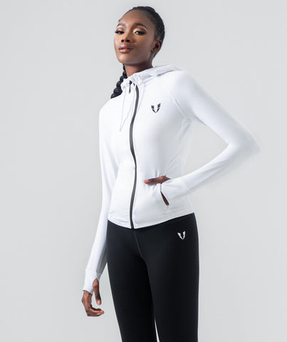 <span style="color: rgb(0, 0, 0);">Speed Zip Up Hoodie - White</span>