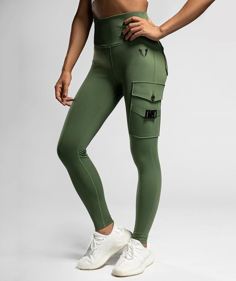 Women‘s Cargo Workout Leggings | Bottoms & Leggings | Firm Abs