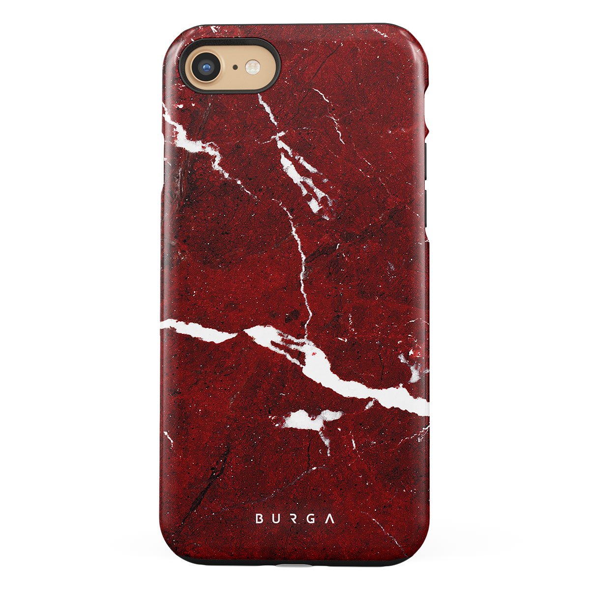 Photos - Case BURGA Iconic Red Ruby - Marble iPhone SE  , Tough MB03IPSE2020TH (2020)