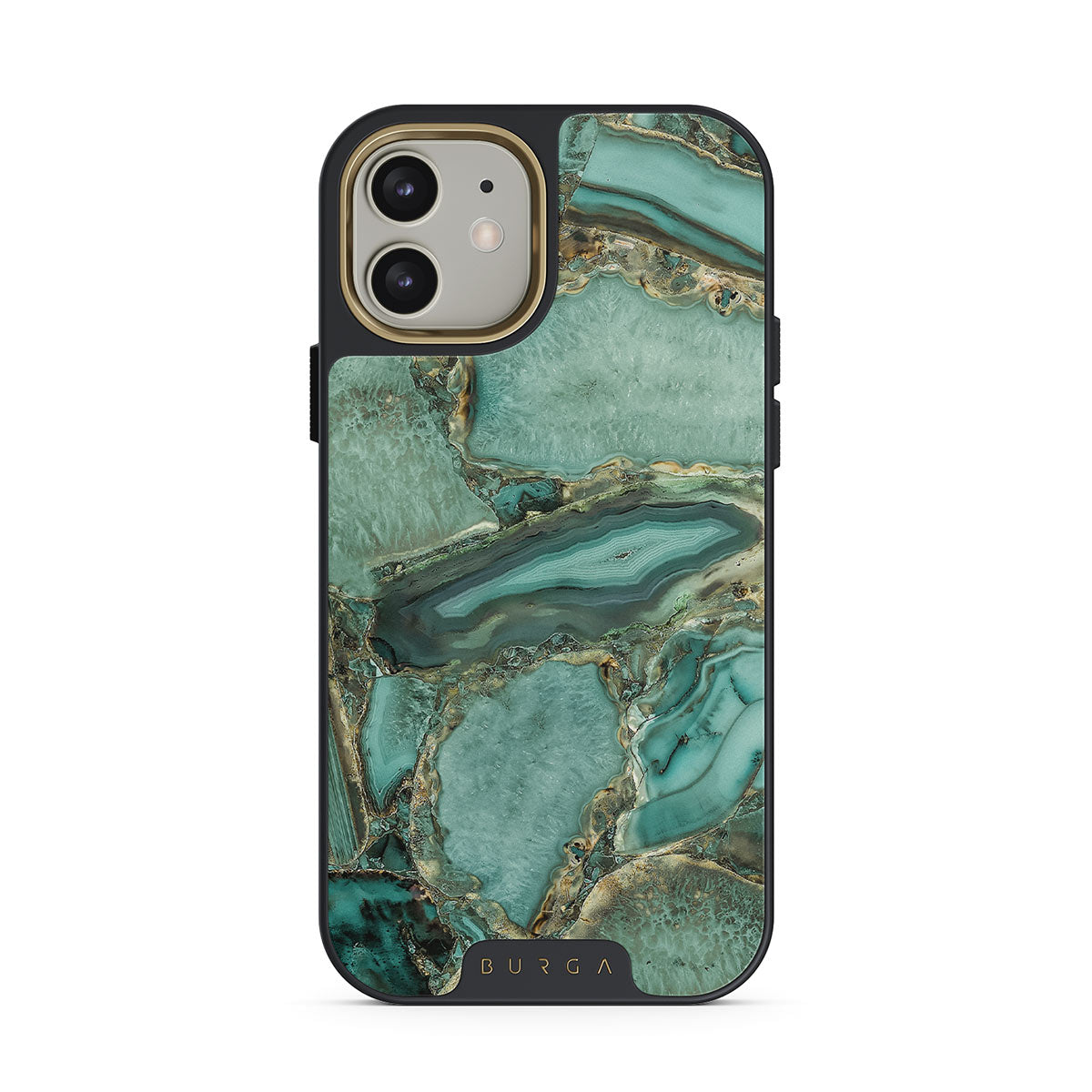 Photos - Case BURGA Ubud Jungle - Turquoise iPhone 12 , Elite  / Gold TR04ELIP12E (MagSafe)
