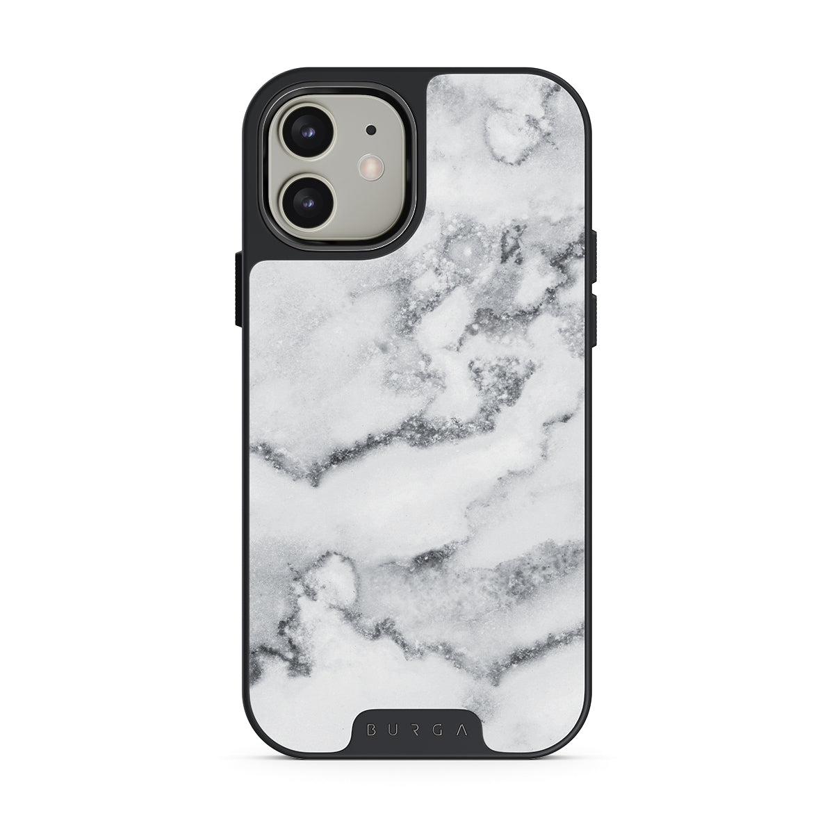 Photos - Case BURGA White Winter - Classy Marble iPhone 12 , Elite / Gunmetal WM12ELIP12EL 