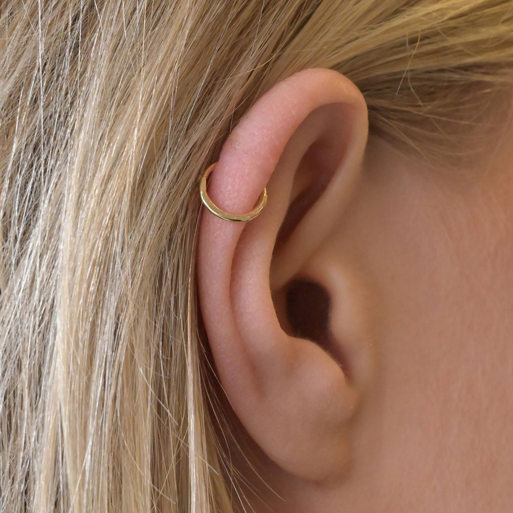 16g Threadless Cartilage Earrings Clear CZ Stone Triple Helix –  MadiRyanJewelry