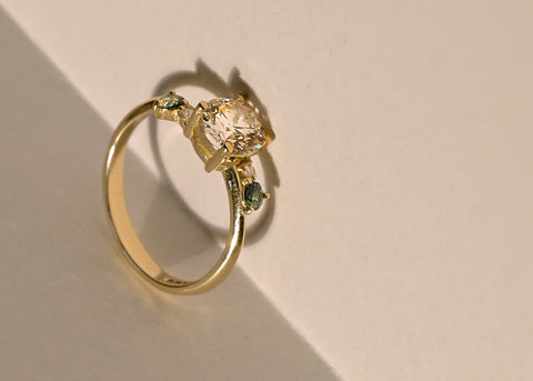 bespoke custom unique Diamond handmade engagement ring