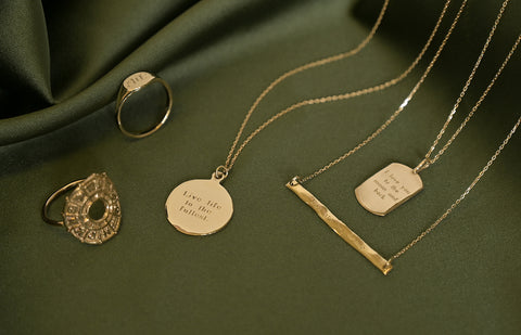Meaningful personalised engraved jewellery