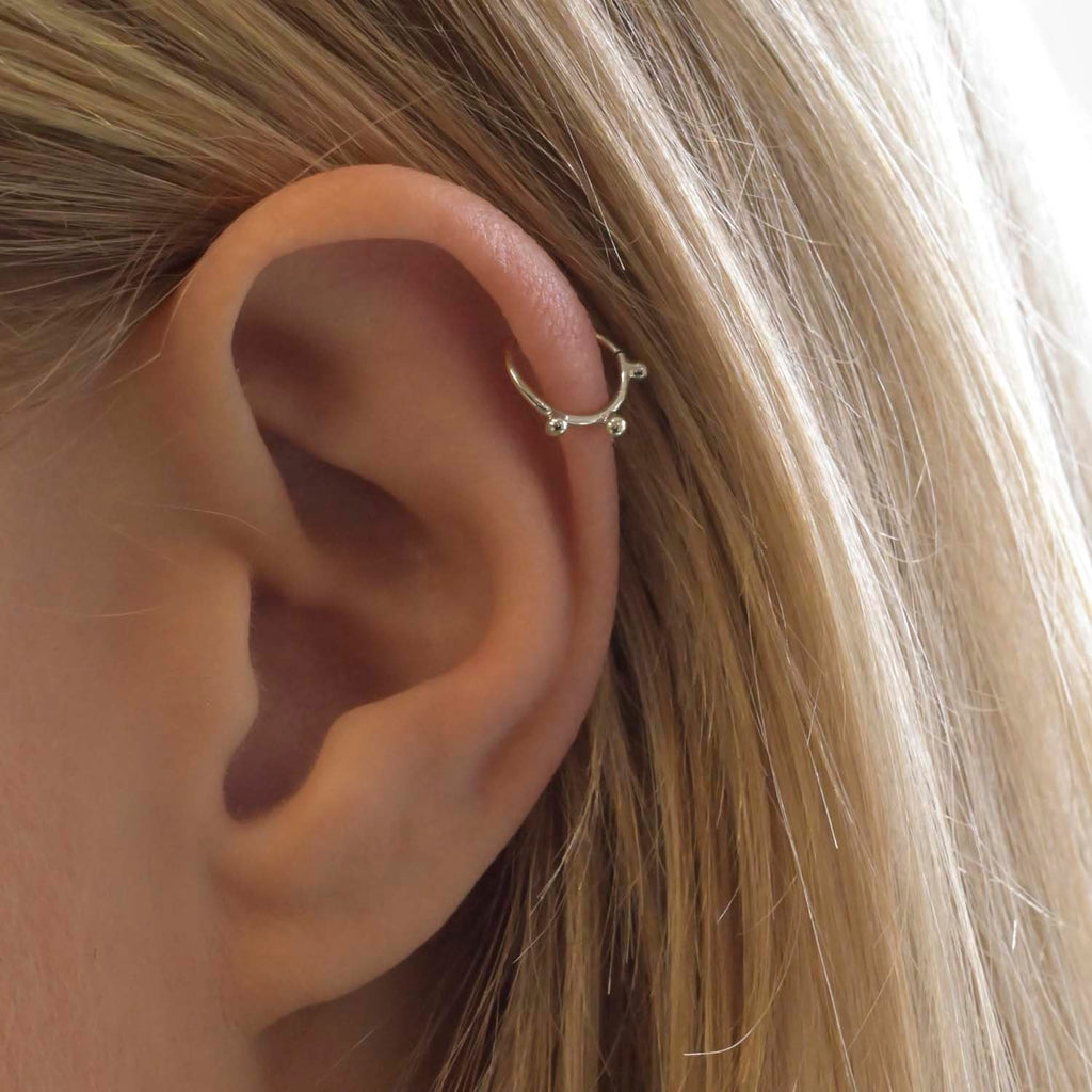 Hammered Ear Cuff, No Piercing Jewelry