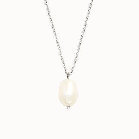 Silver Pearl Pendant Necklace £48.00