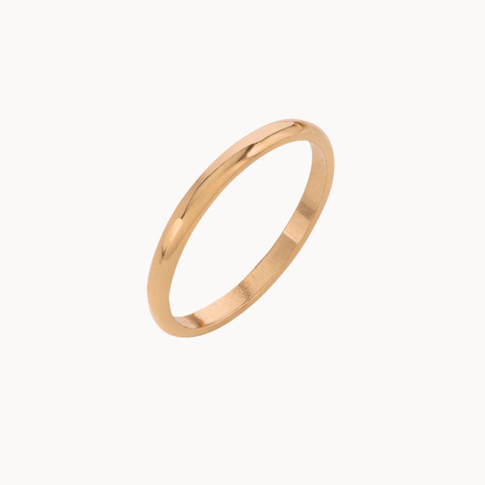 Antique Plain Rose Gold Signet Ring