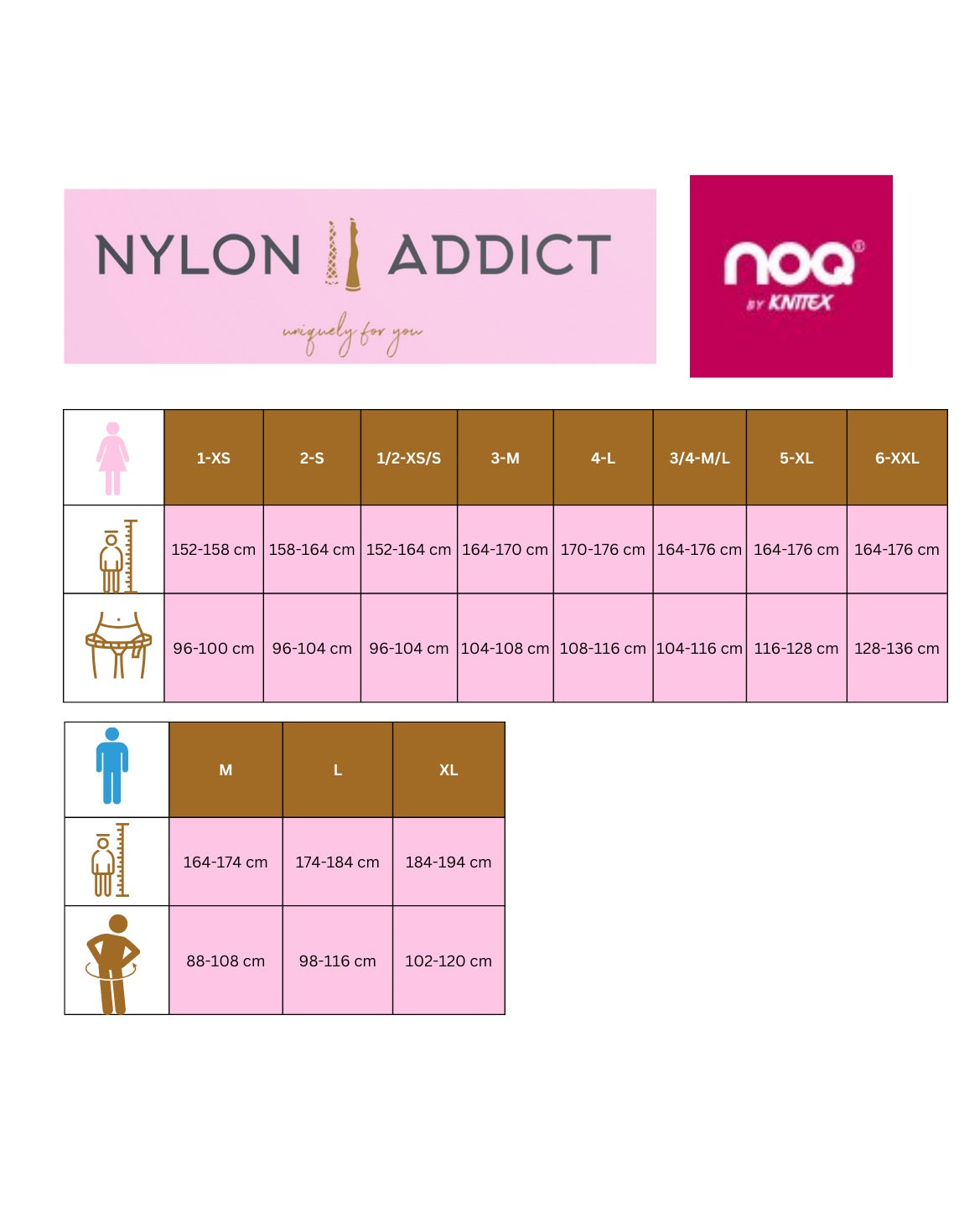 NOQ Size Chart