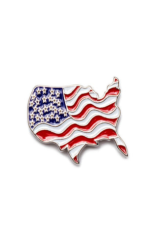 Wavy USA Flag Pin – Hair Glove