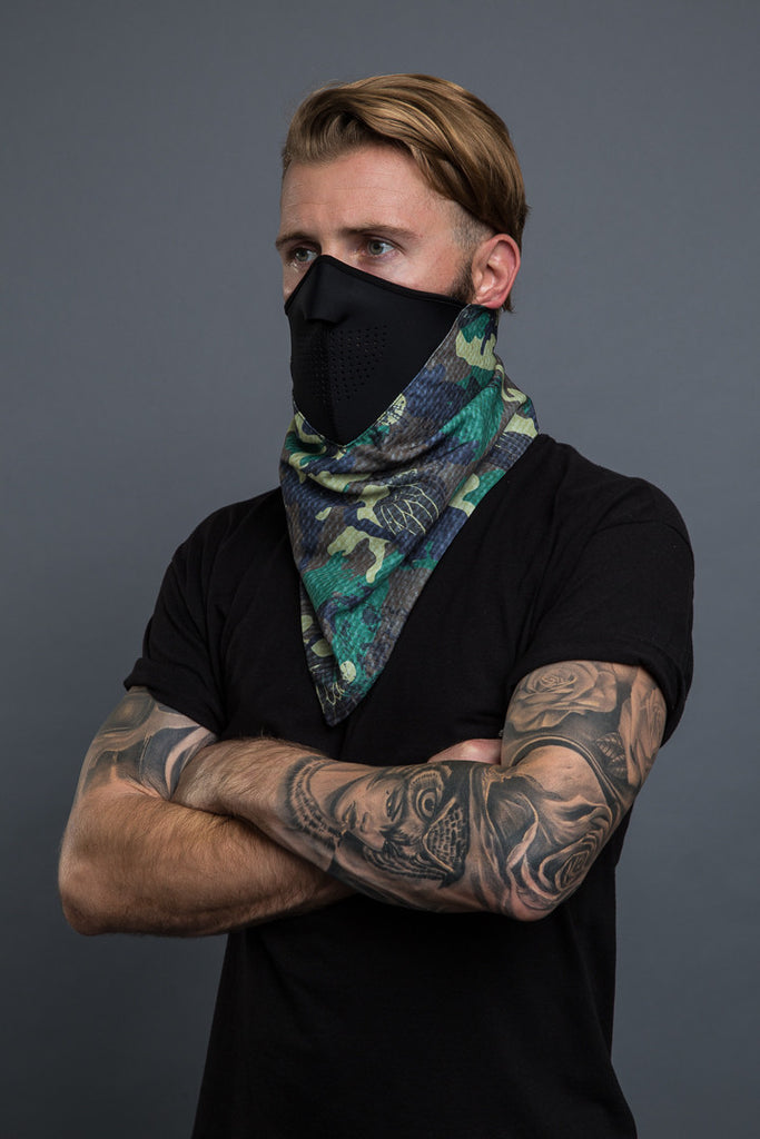 Download Vintage Camouflage Bandana Mask - Hair Glove