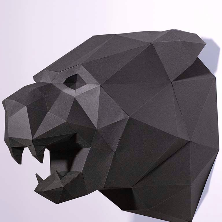Black Panther Papercraft Wall Art product