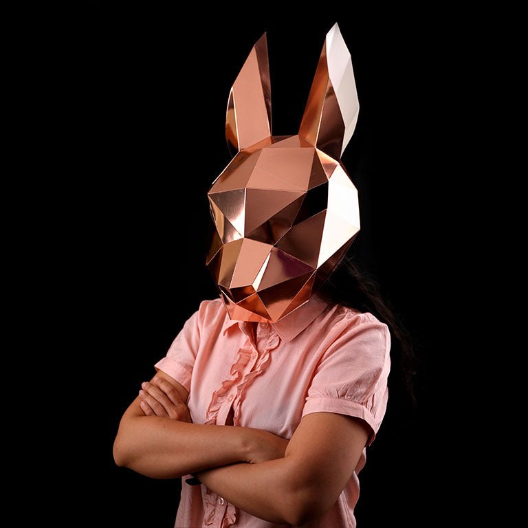 Bunny Rabbit Mask - Rose Gold product