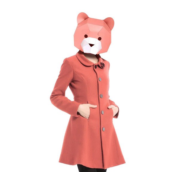 Cute Bear Mask, Pink