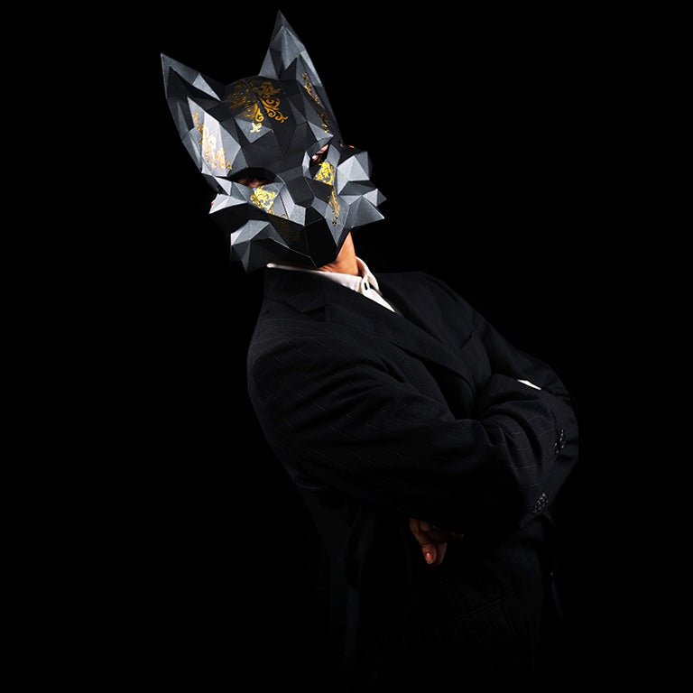 Futuristic Fox Mask - Black product