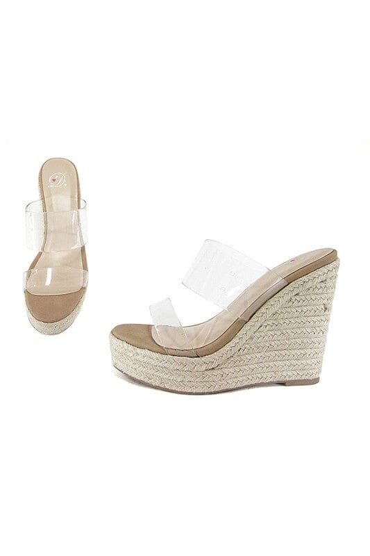 Spring 23 Clear Espadrille Wedges - SNAP-Something New And Pretty