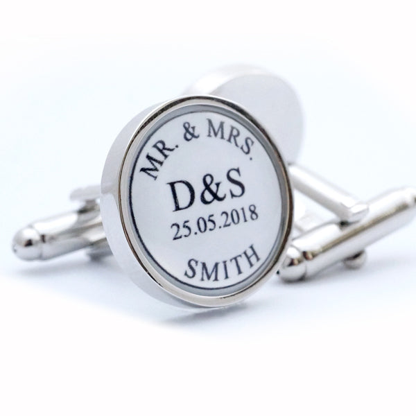 Wedding Cufflinks Personalised Wedding Cufflinks