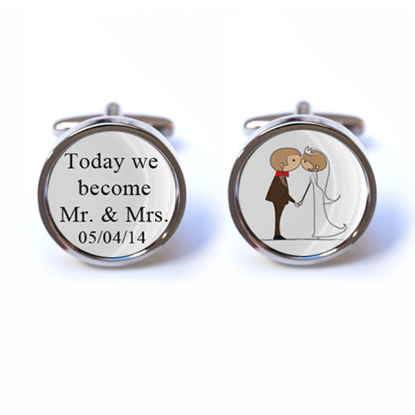 Wedding Cufflinks Personalised Wedding Cufflinks