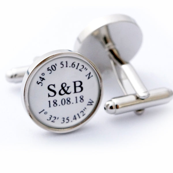 Wedding Cufflinks Personalised Wedding Cufflinks