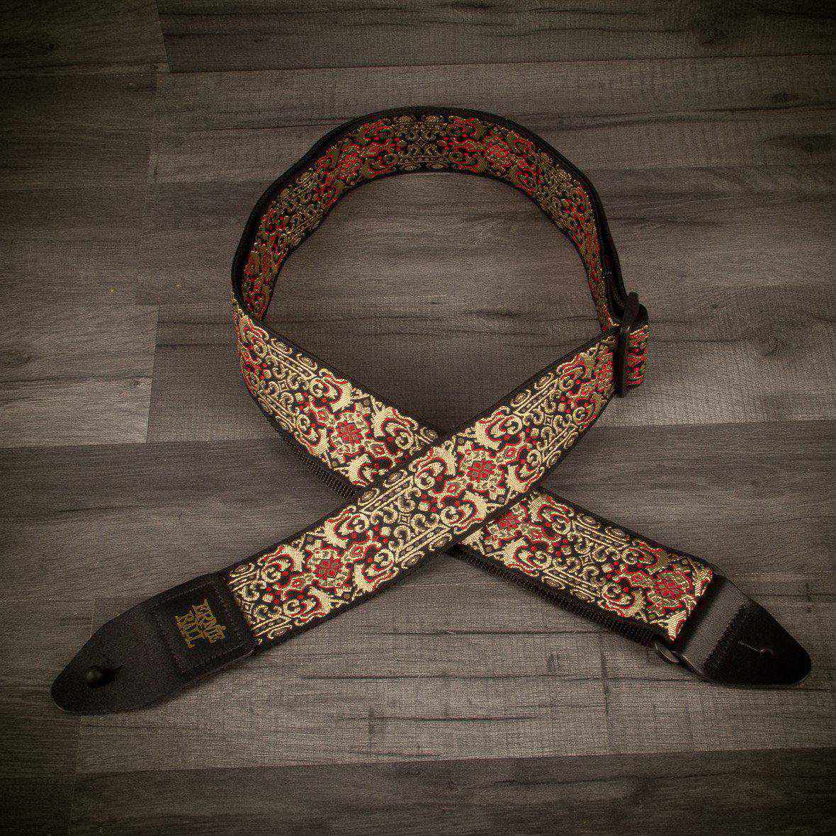 ernie ball jacquard guitar strap persian gold