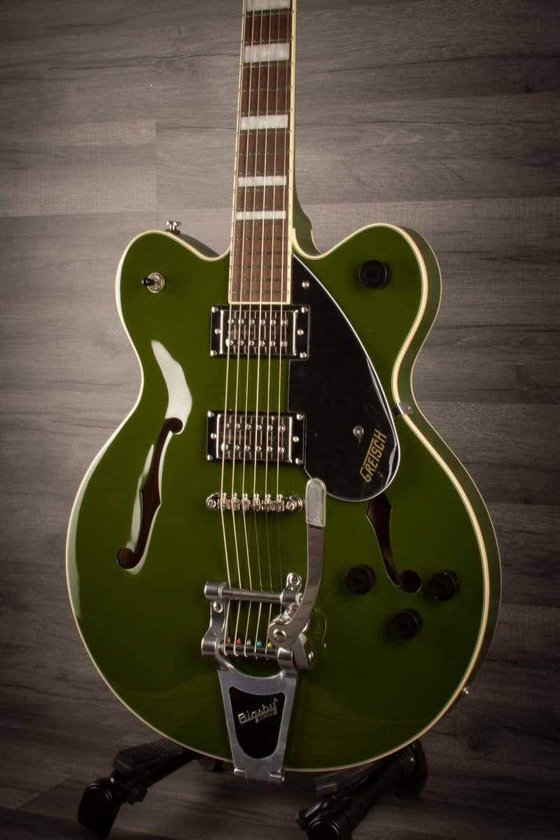 gretsch g2622t streamliner center block with bigsby torino green