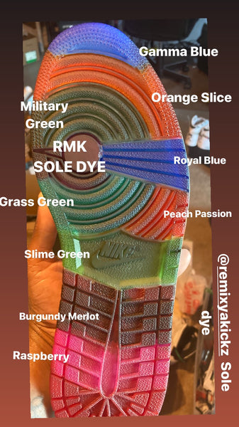 sneaker sole dye