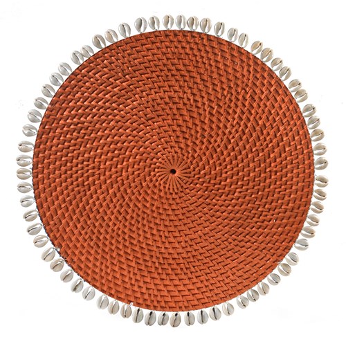 Shell Capiz Placemats - Coral