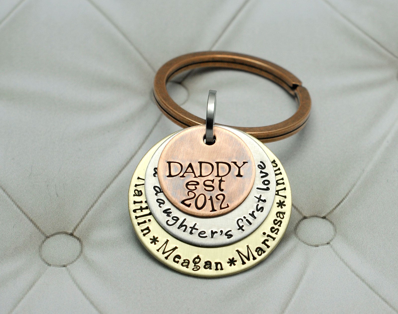 daddy daughter keychains