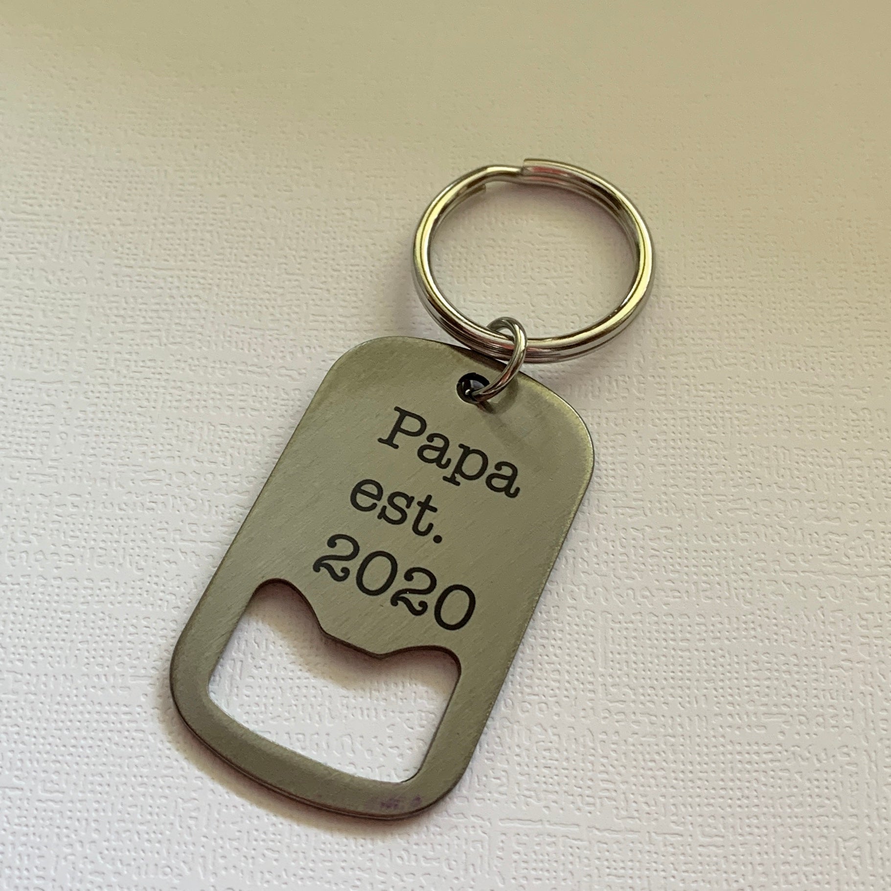 engraved bottle opener keychain