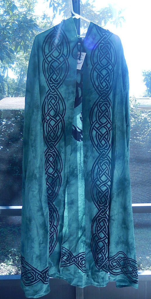 Tree of Life Cloak | Green World Tree with Moon Ritual Robe | Wiccan P ...
