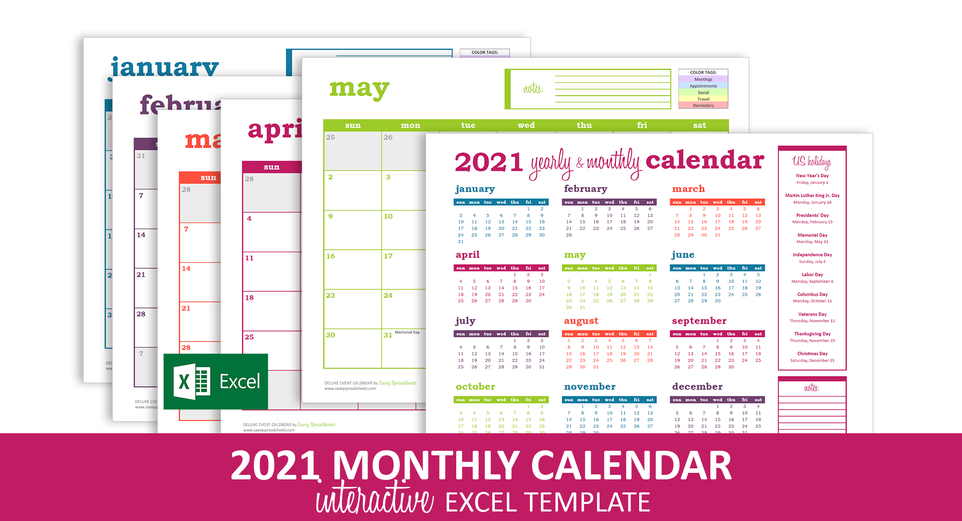 deluxe event calendar excel template savvy spreadsheets