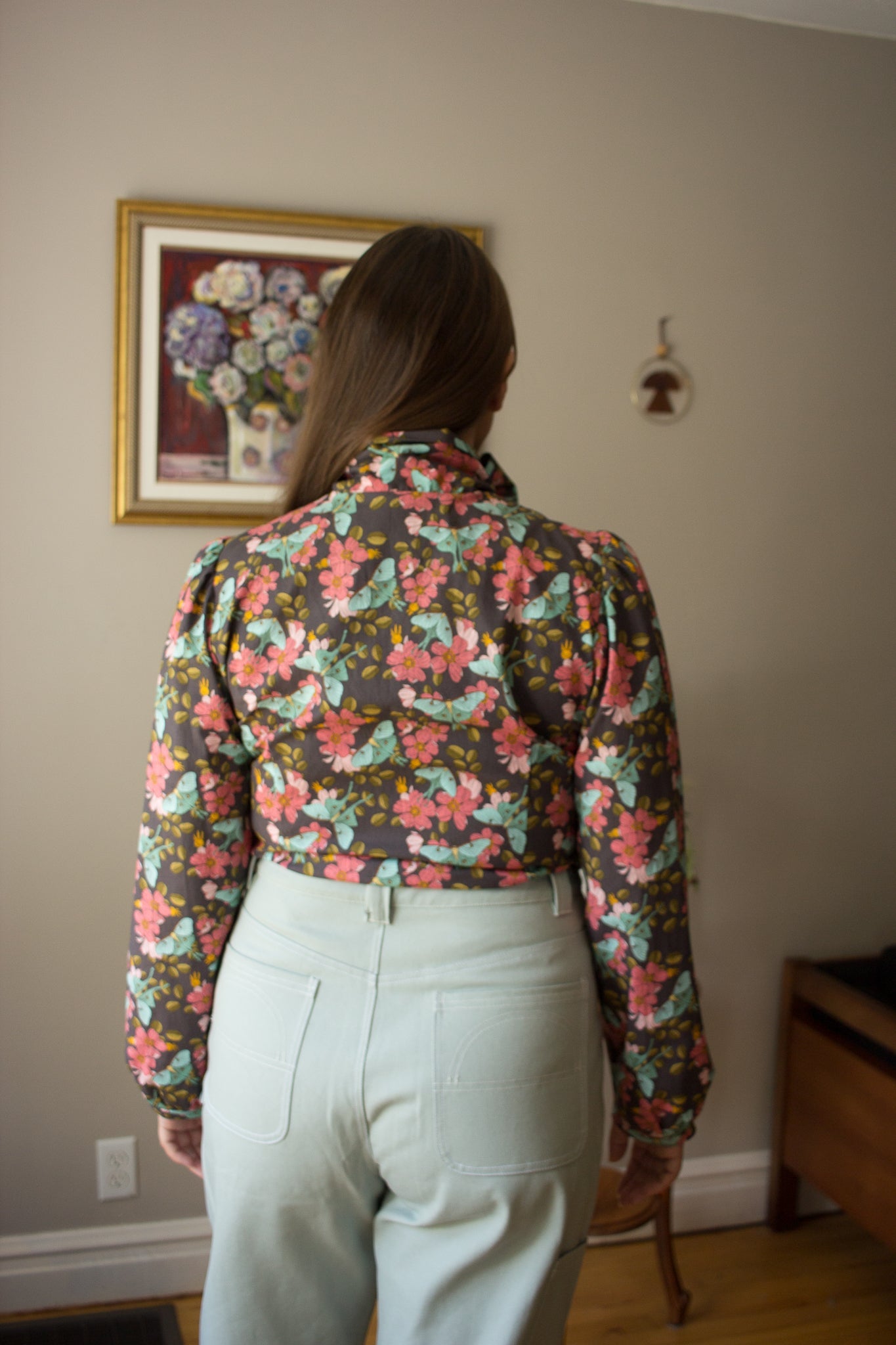 Birds of North America Bos'n Bird Blouse - Luna Moth (Online Exclusive)