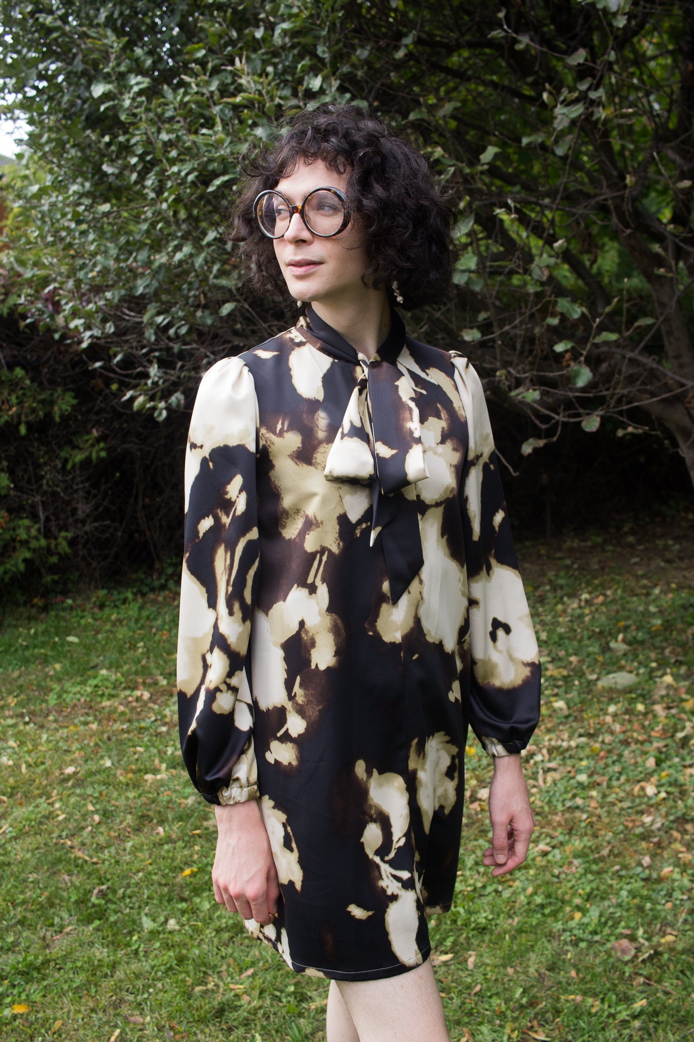 Birds of North America Emu Dress - Ink Clouds (Online Exclusive)