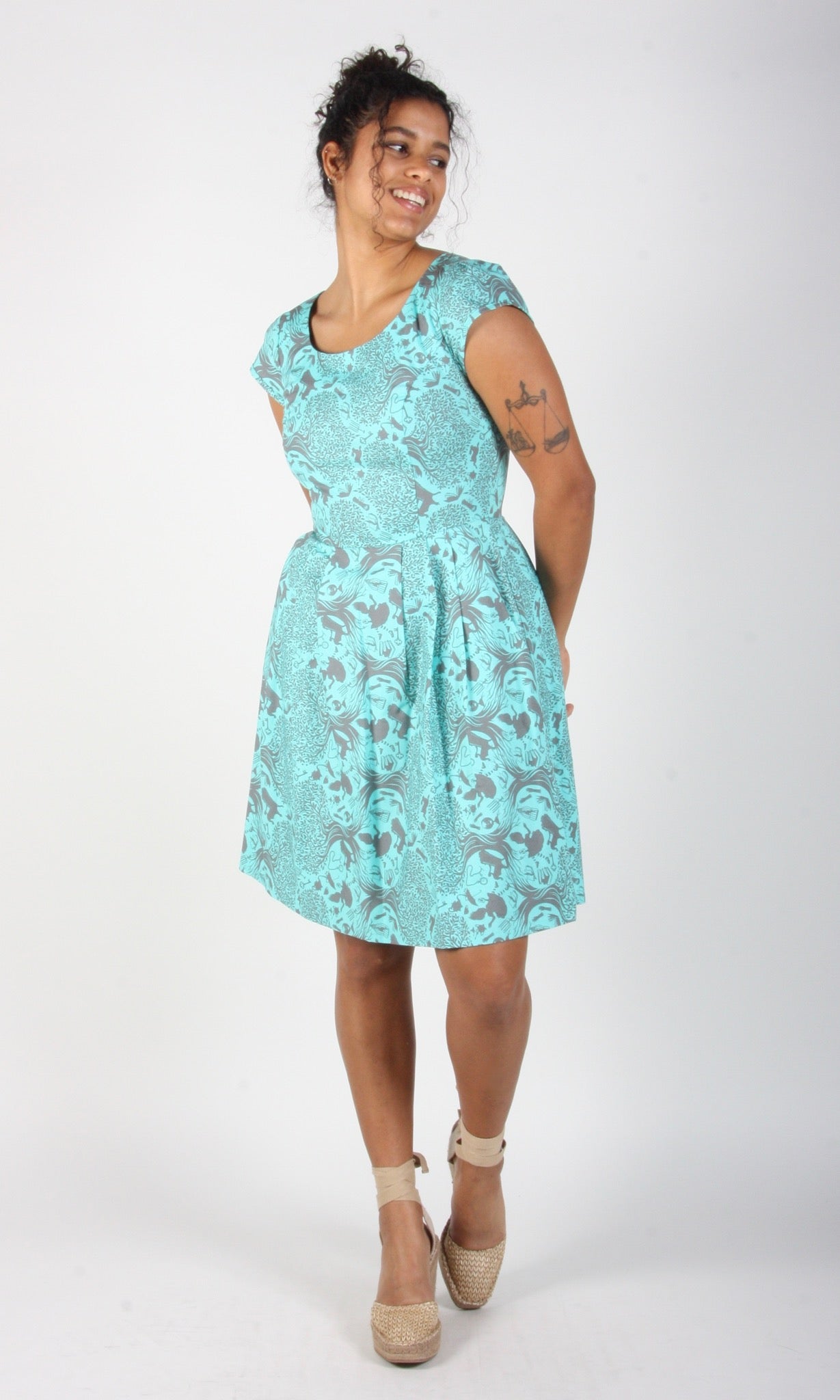 Birds of North America Gallinule Dress - Tea Party Tumble (Online Exclusive)