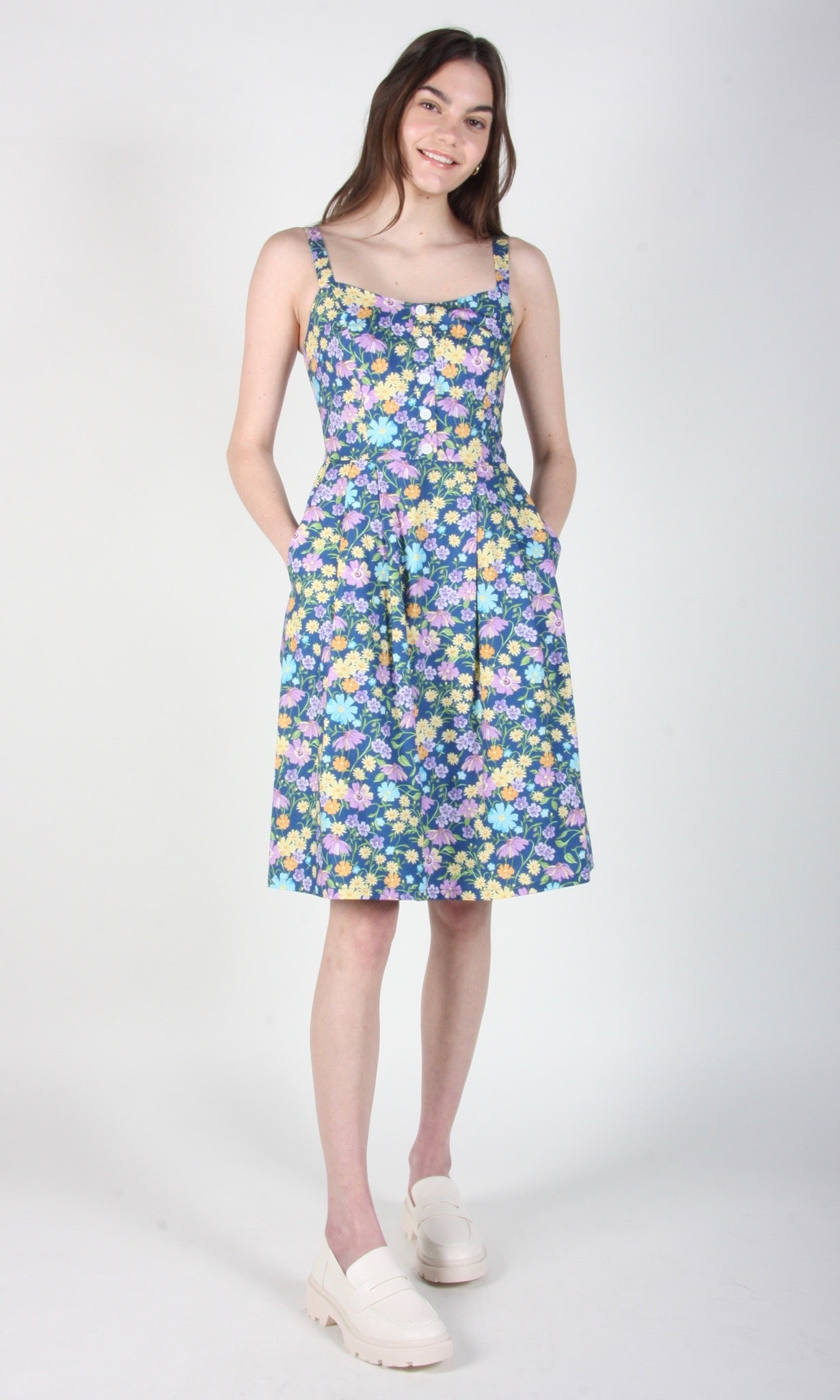 Birds of North America Grosbeak Dress - Blue Meadow (Online Exclusive)