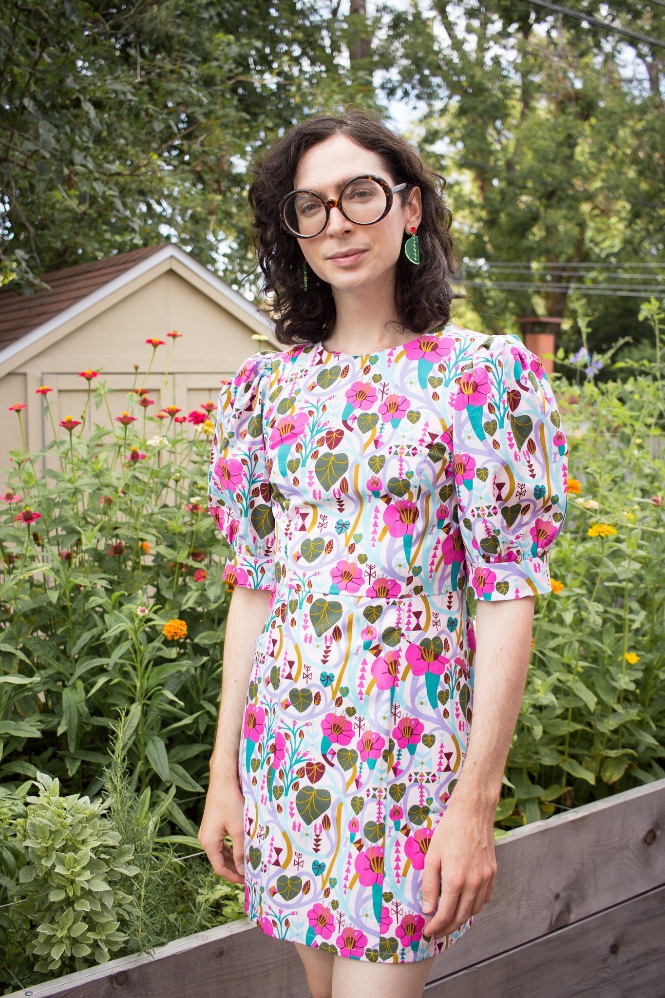 Birds of North America Halcyon Dress - Trumpet Vine (Online Exclusive)