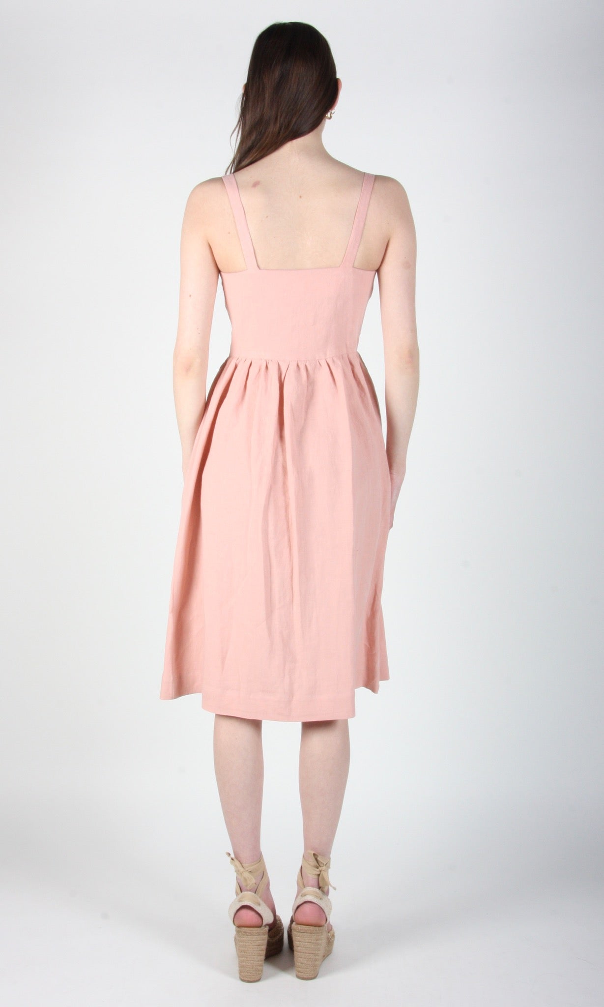 Birds of North America Thistlebird Dress - Peach (Online Exclusive)