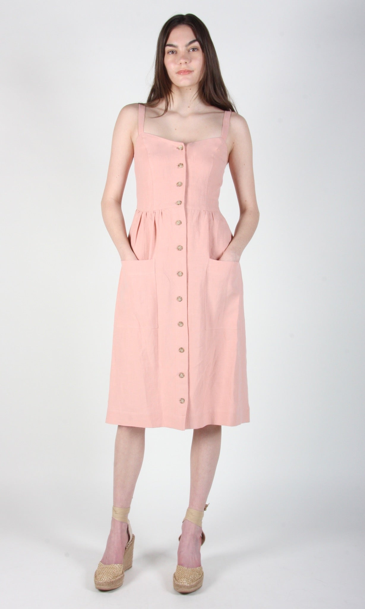 Birds of North America Thistlebird Dress - Peach (Online Exclusive)