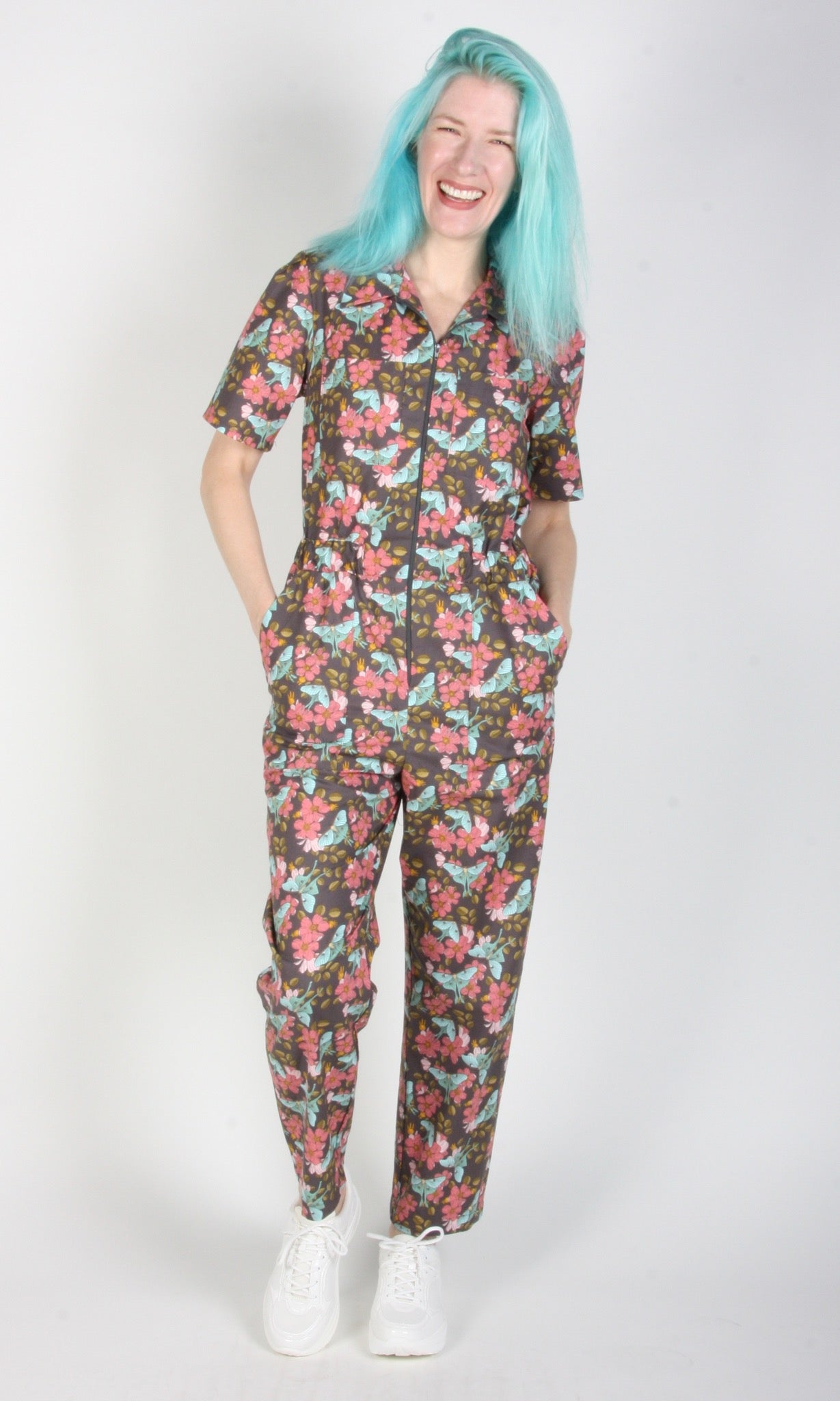 Birds of North America Twillick Jumpsuit - Luna Moth (Online Exclusive)