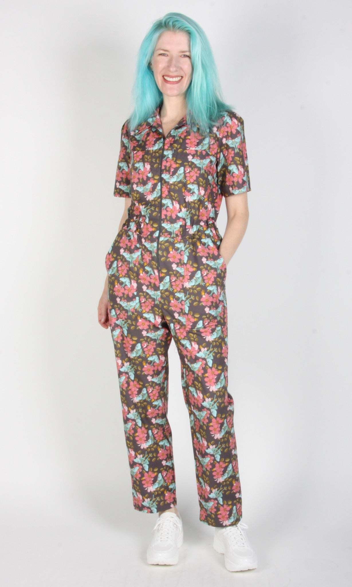 Birds of North America Twillick Jumpsuit - Luna Moth (Online Exclusive)