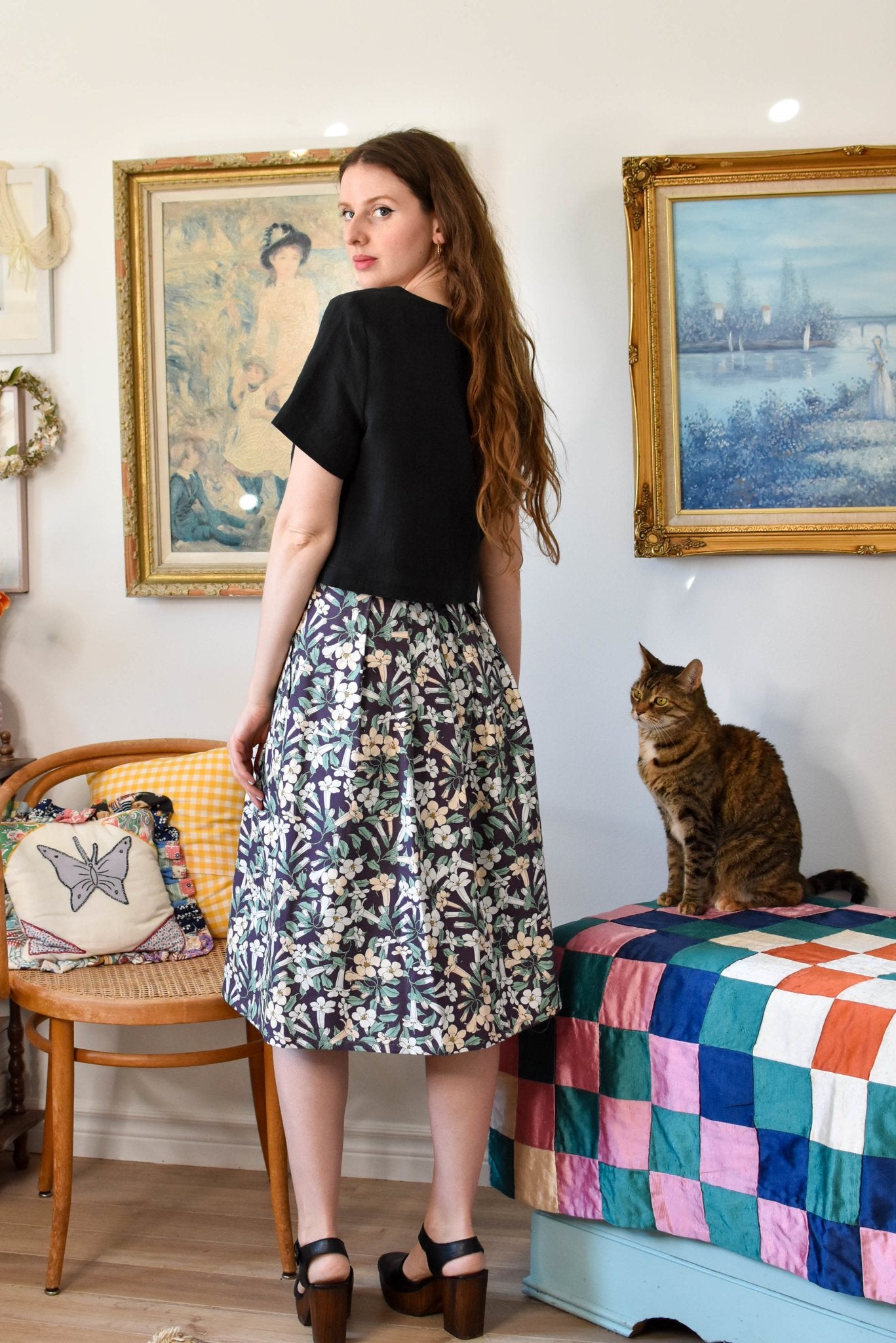 Birds of North America Water Witch Skirt - Honeysuckle (Online Exclusive)